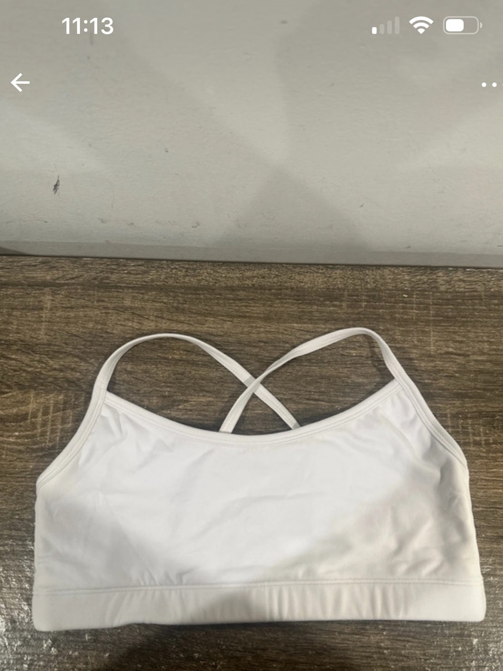 Year of Ours White Cross-Back Swim Bralette